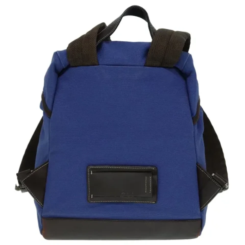Prada Vintage Pre-owned Canvas backpacks Blue Dames