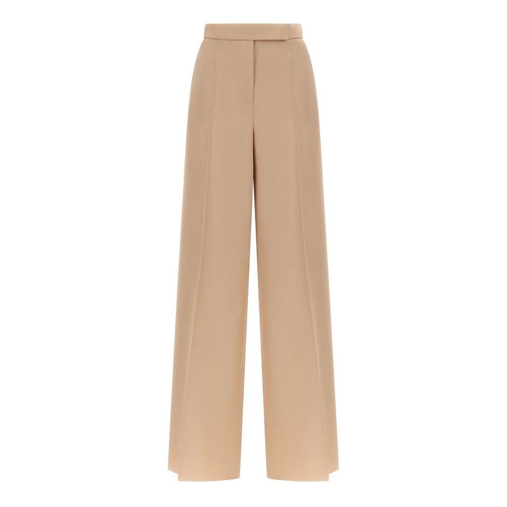 Max Mara Women's Beige Wide Trousers, Xs, Ninfa Wide-Leg Trousers