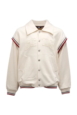 Collared Jersey Logo Bomber
