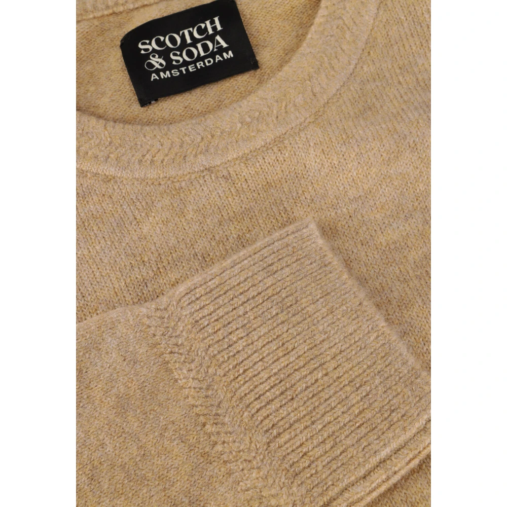 Scotch & Soda Zachte Gebreide Regular Fit Trui Brown Heren