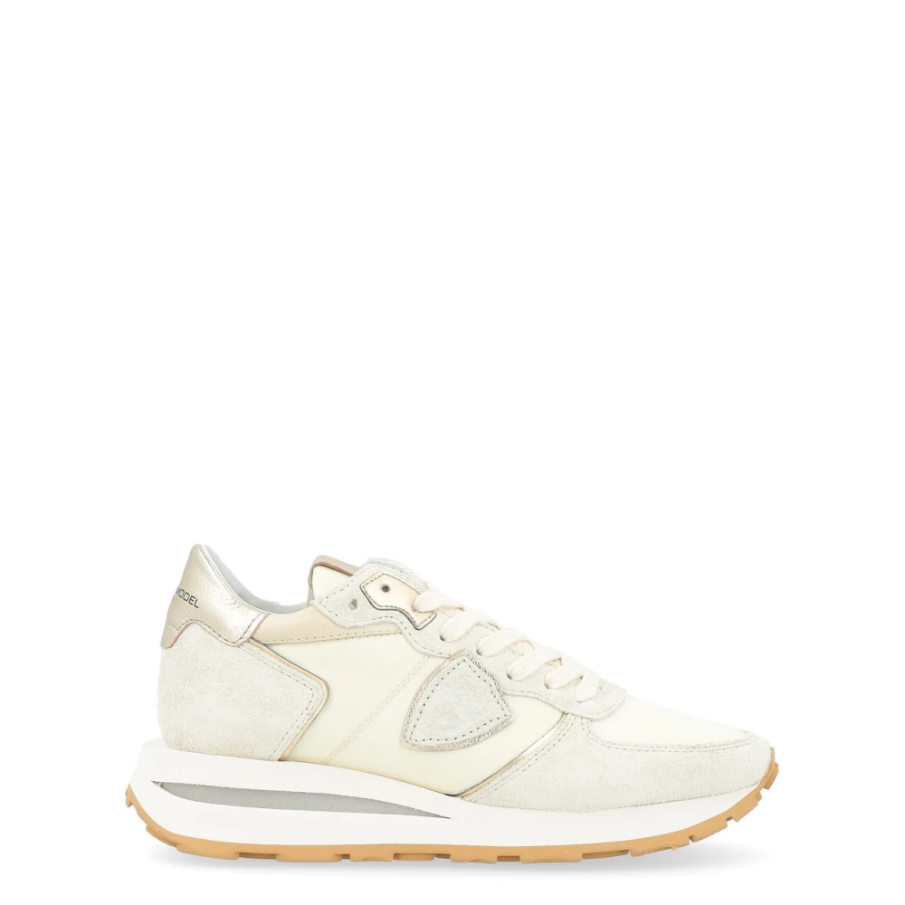 Philippe Model Beige Mocka och Mesh Sneaker Beige, Dam