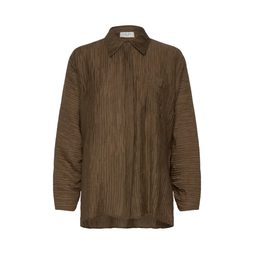 Norr Olijfgroene Shirt voor Vrouwen Brown Dames