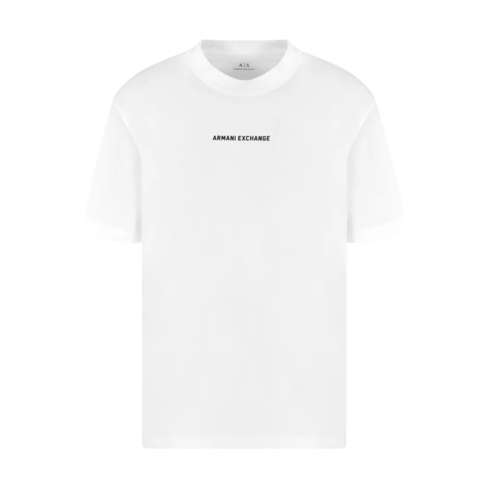 Armani Exchange Casual Logo Korte Mouw T-Shirt White Heren