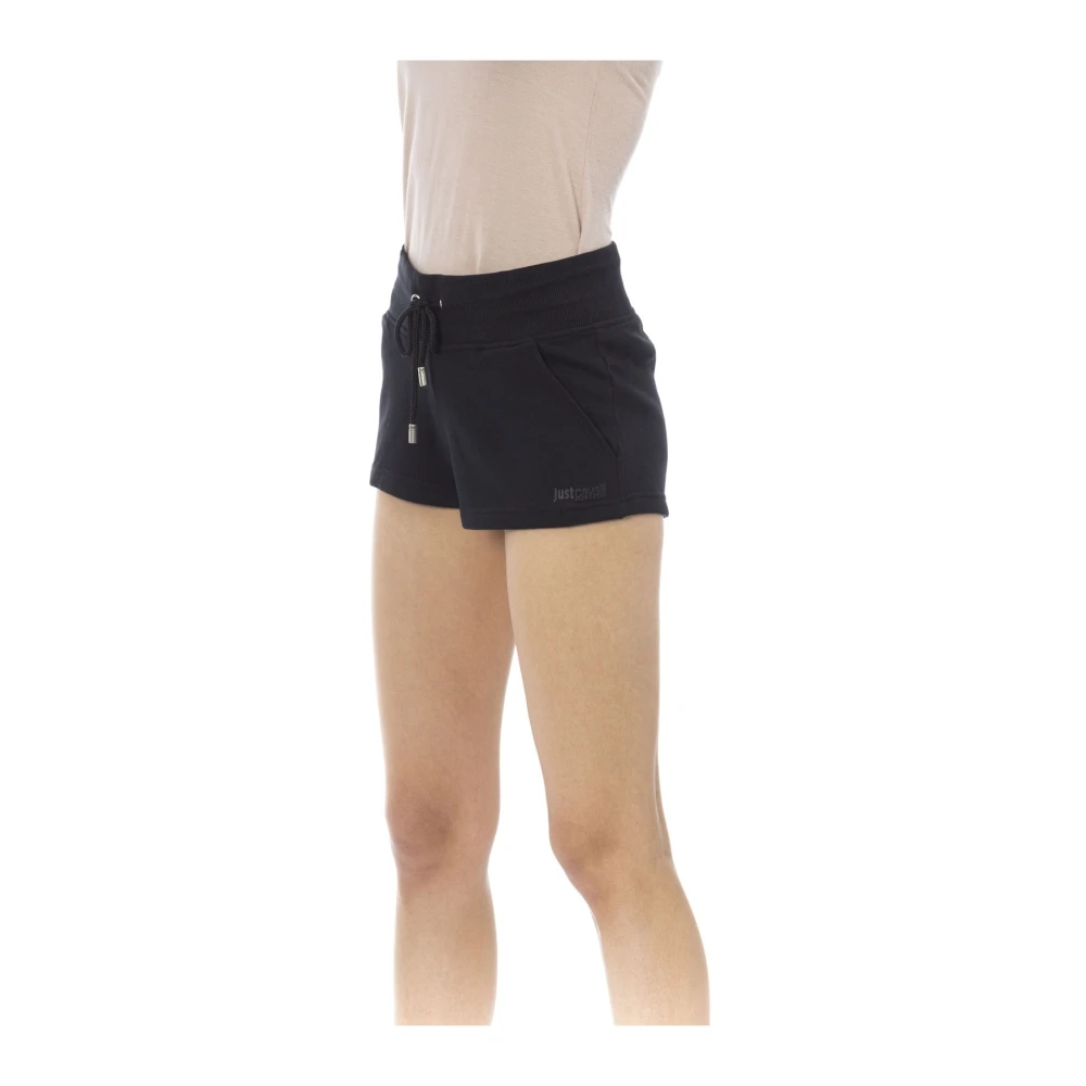 Just Cavalli Strandkleding Shorts Bermuda Felpa Black Dames
