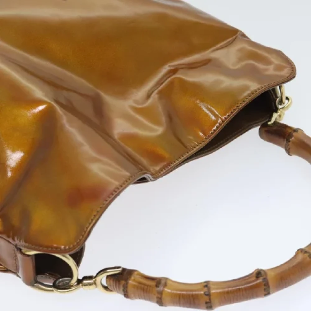 Gucci Vintage Pre-owned Fabric gucci-bags Brown Dames