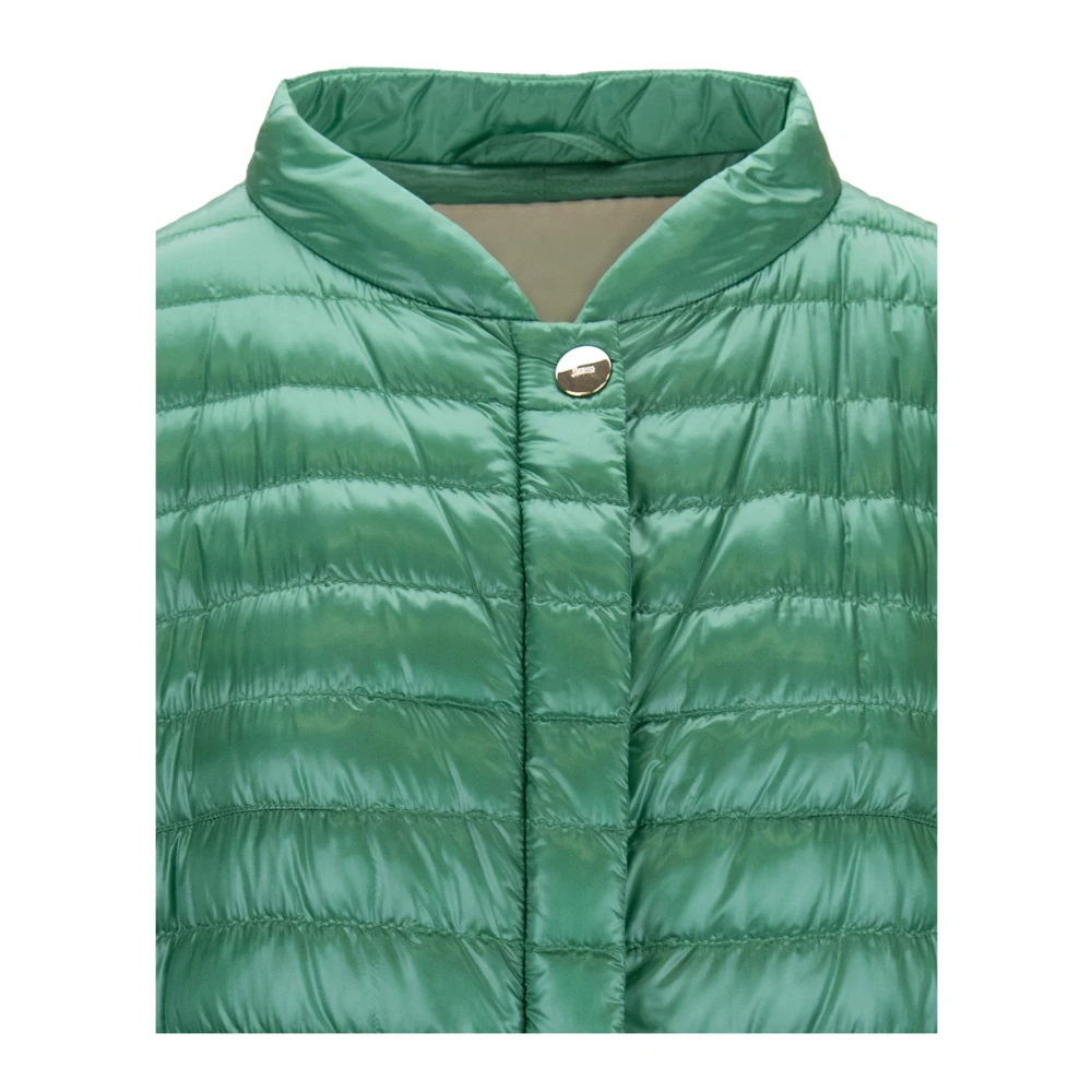 Herno Korte donsjas met hoge kraag Green Dames