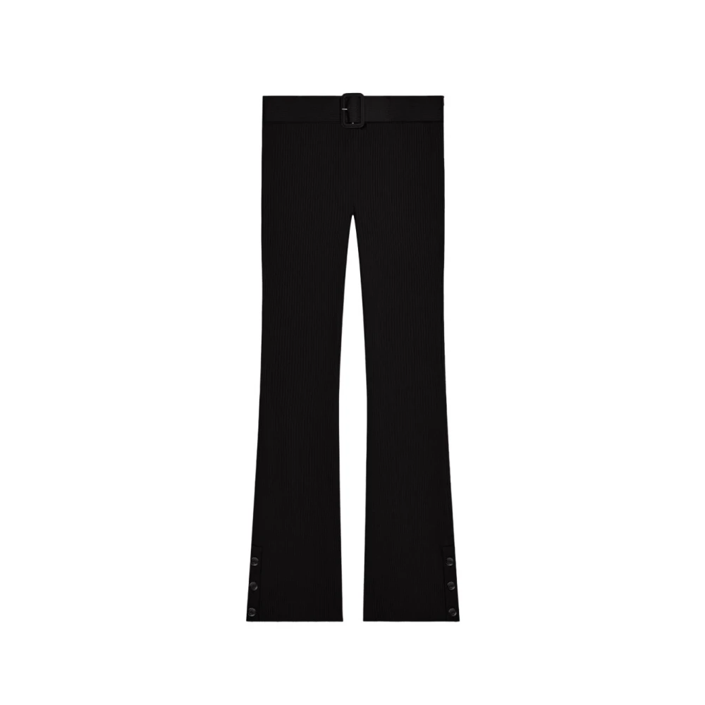 Courrèges Donna Nero Pantaloni, S, New,