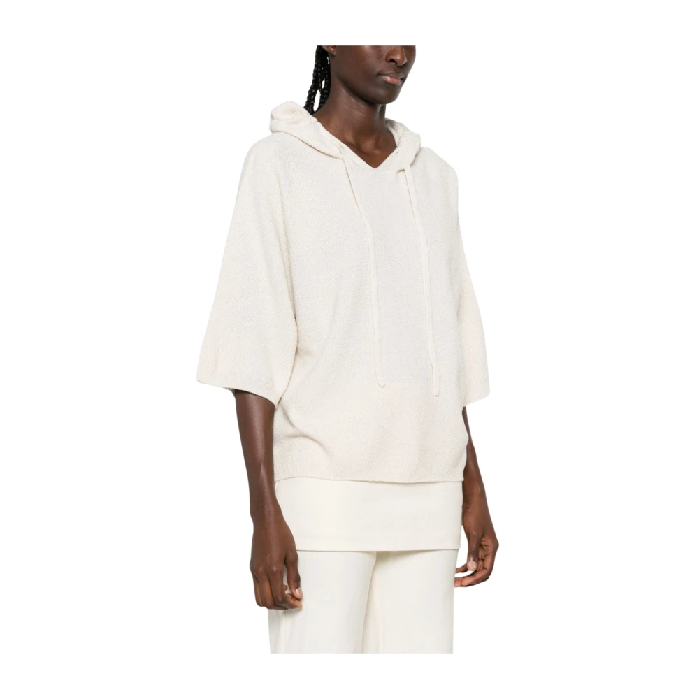 Fabiana Filippi , Hoodies, Female, Beige, M, Wool Blend Jumper