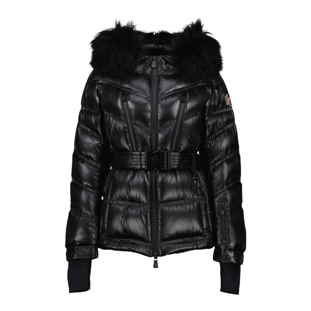 Moncler Blank Nylon Vinterjacka Bernins Black, Dam