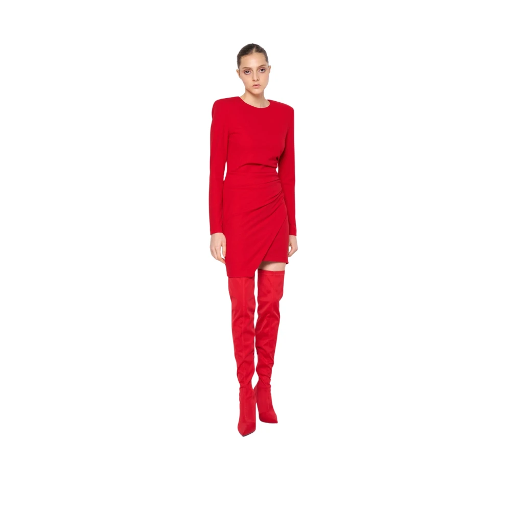 Silvian Heach Jurk met plooien Red Dames