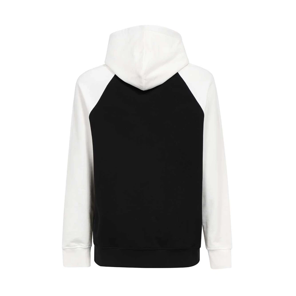 Balmain Maxi Print Katoenen Hoodie Black Heren