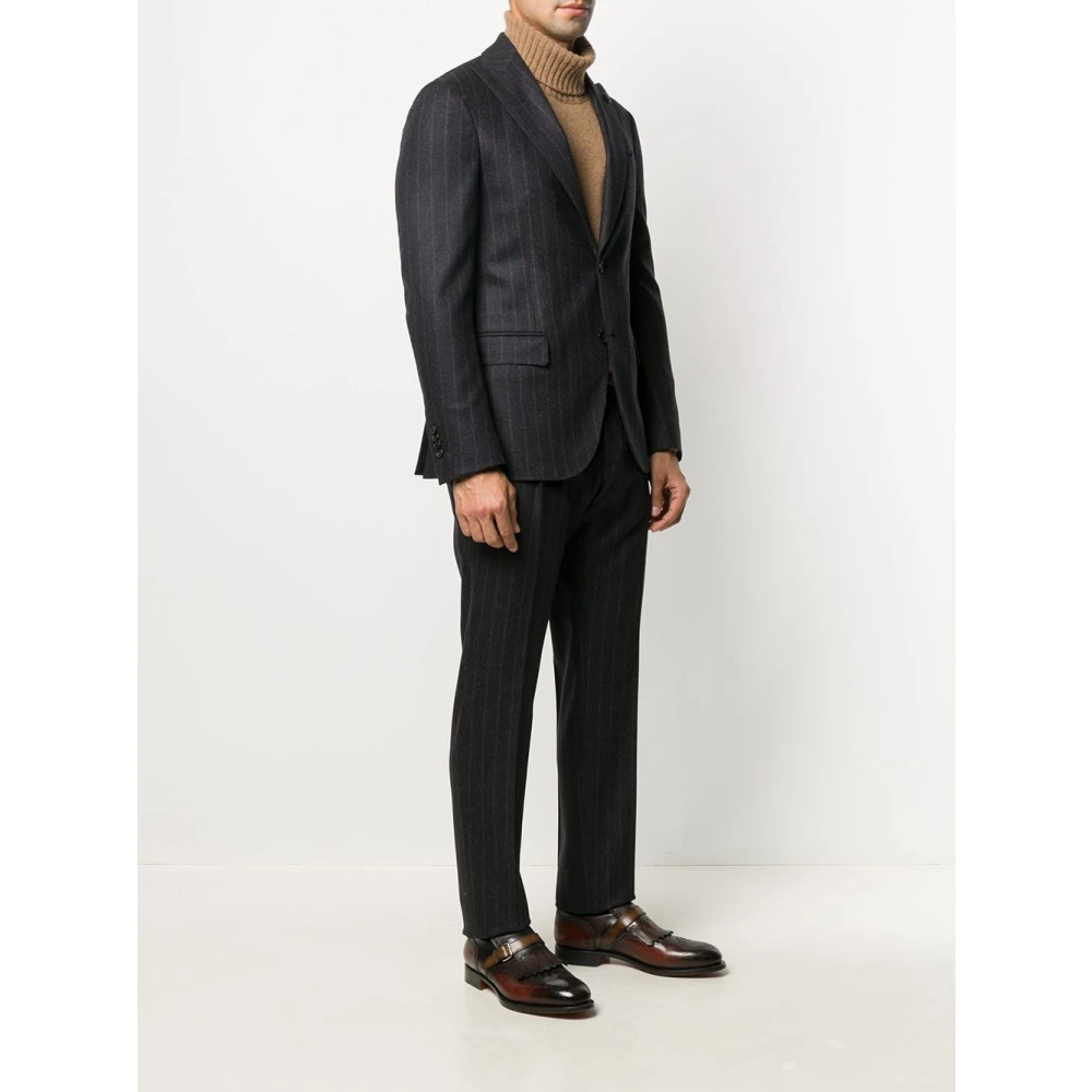 Lardini Blauwe Wol Kasjmier Blazer Blue Heren