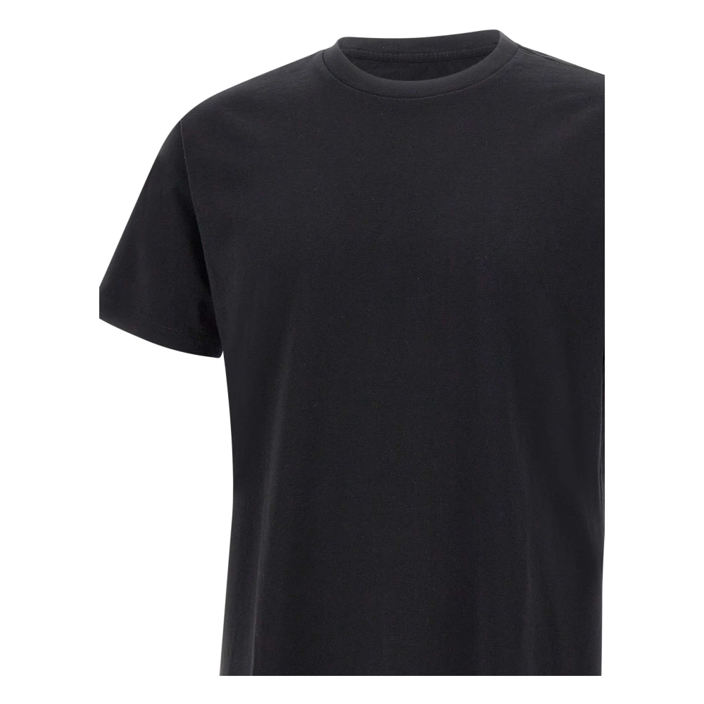 Replay Zwart Katoenen T-shirt Sartoriale Design Black Heren