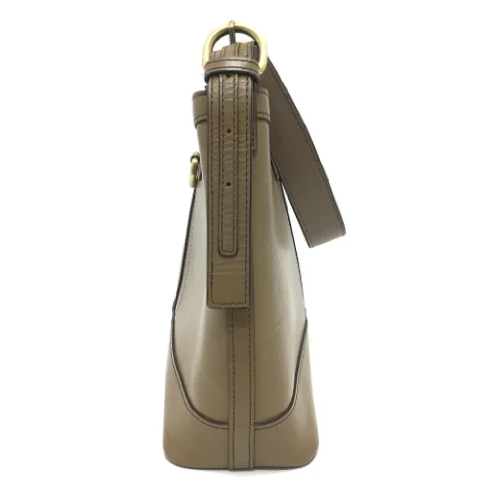 Burberry Vintage Pre-owned Leather shoulder-bags Brown Dames