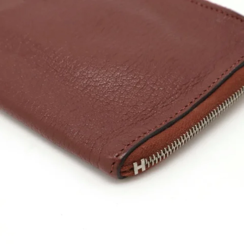 Hermès Vintage Pre-owned Leather wallets Brown Dames
