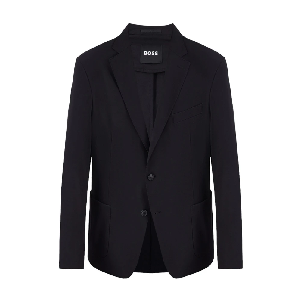 Boss Elegante Zwarte Americana Blazer Black Heren