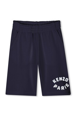 bermuda-bleu-en-coton-avec-logo