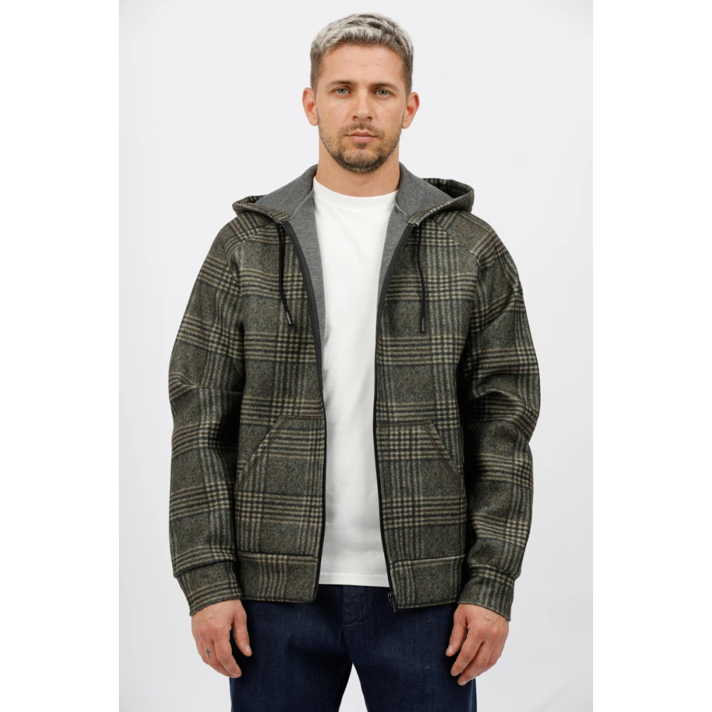 MC2 Saint Barth Neopreen Hoodie Brown Heren