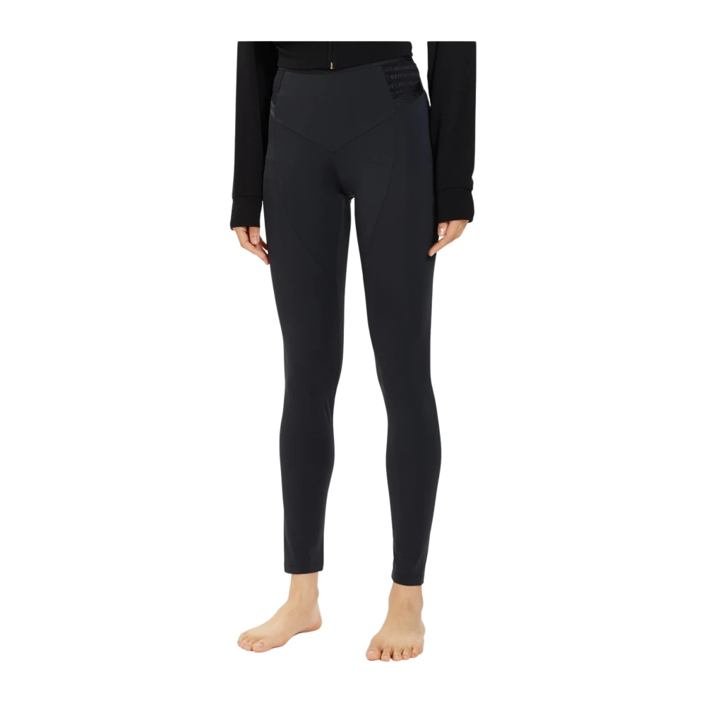 Emporio Armani Stretch Leggings Les Noirs Black Dames