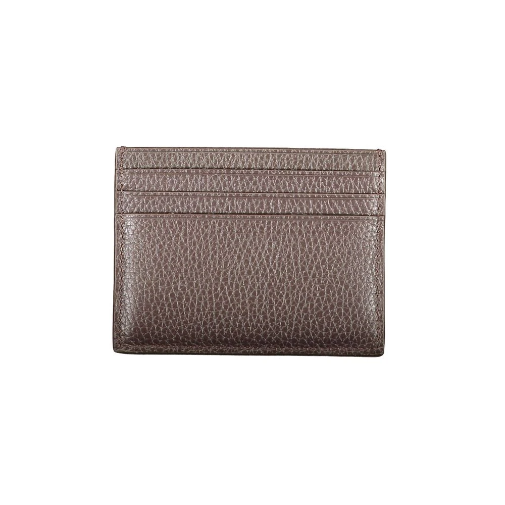 Calvin Klein Bruin Leren Portemonnee met Kaarthouder Brown Heren