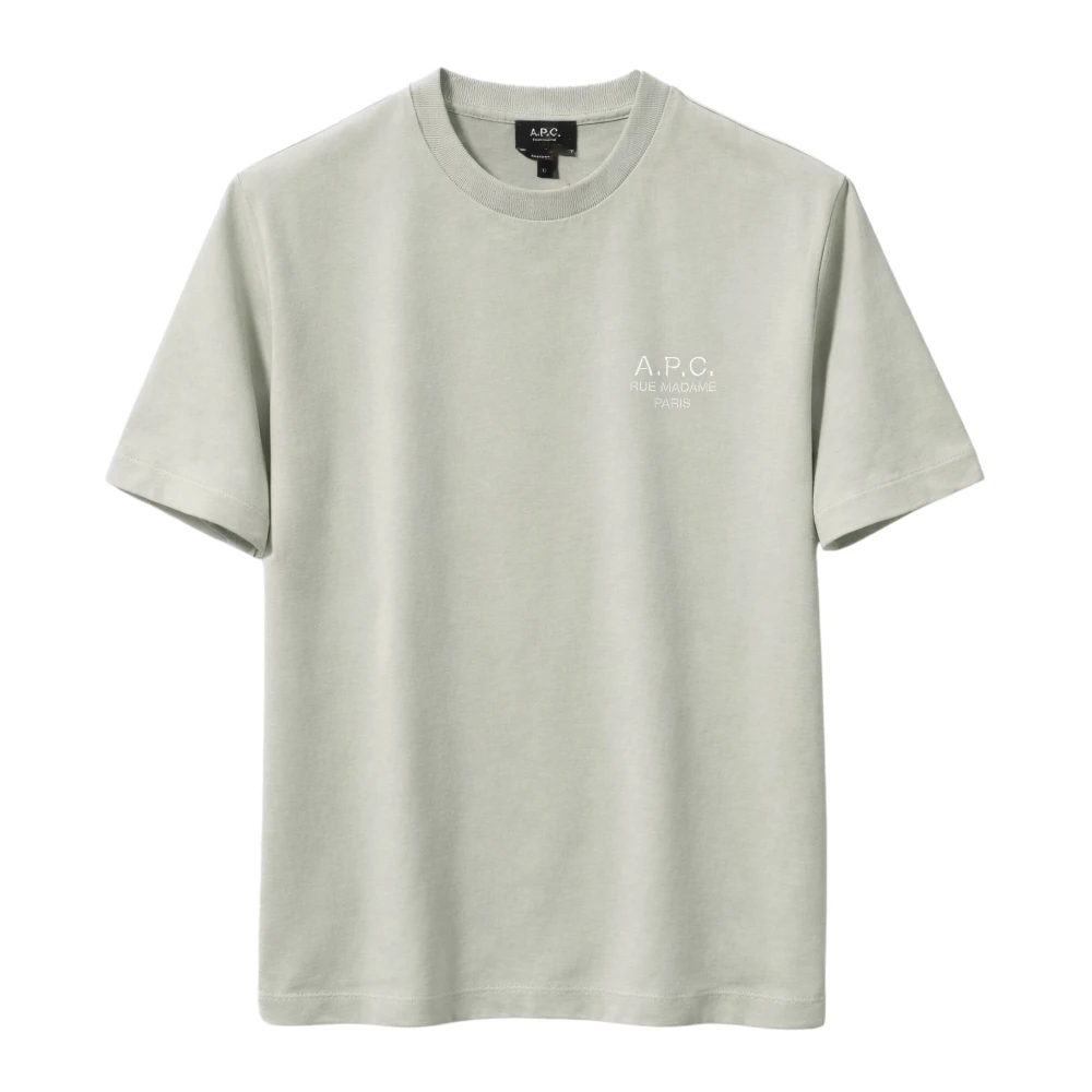 A.p.c. Grön T-Shirt Standard Rue Madame