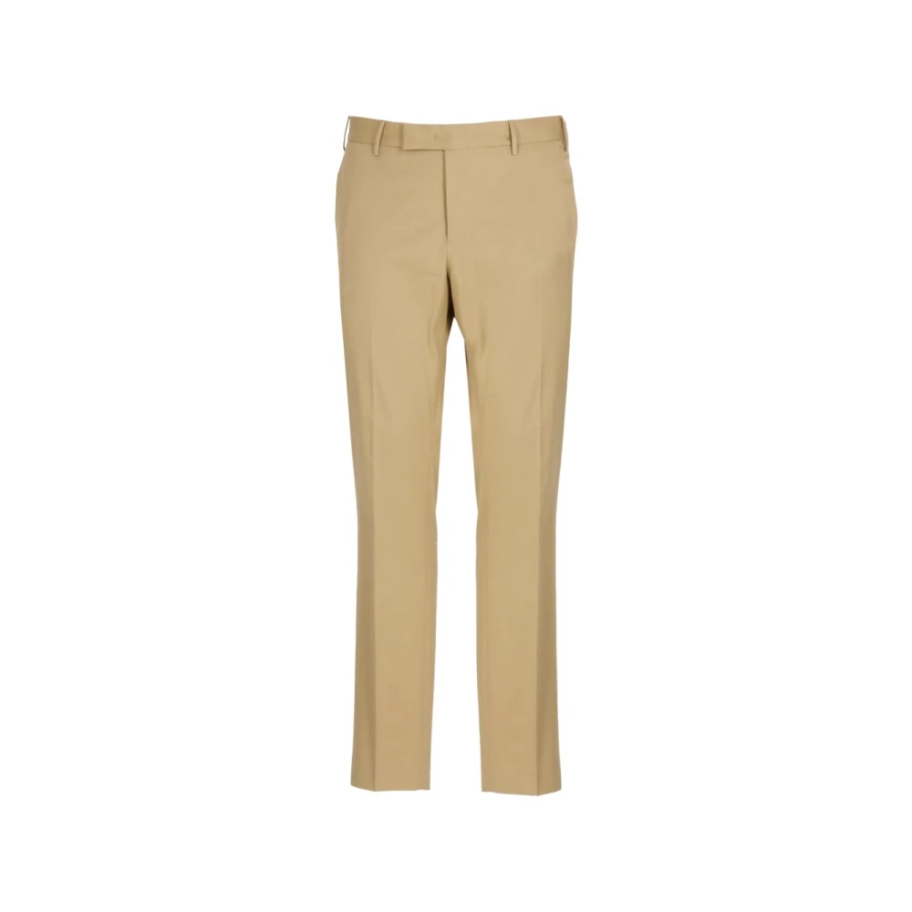 Pt Torino Mannelijk Beige Broeken Heren, 4XL, Katoen, Dieci Slim-Fit Broek