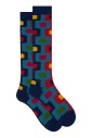 chaussettes-longues-en-coton-bleu-pour-femmes-avec-motif-ipanema