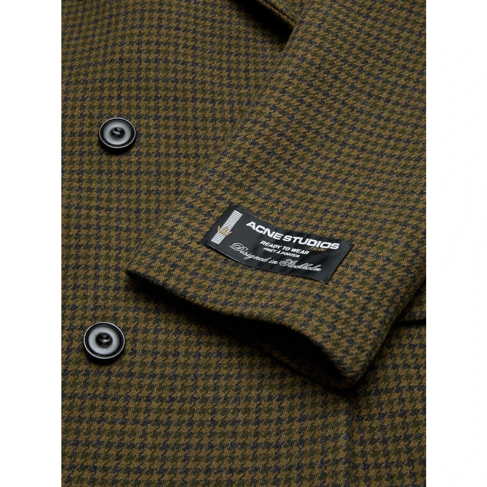 Acne Studios Khaki Groene Stijlvolle buitenjas Green Dames