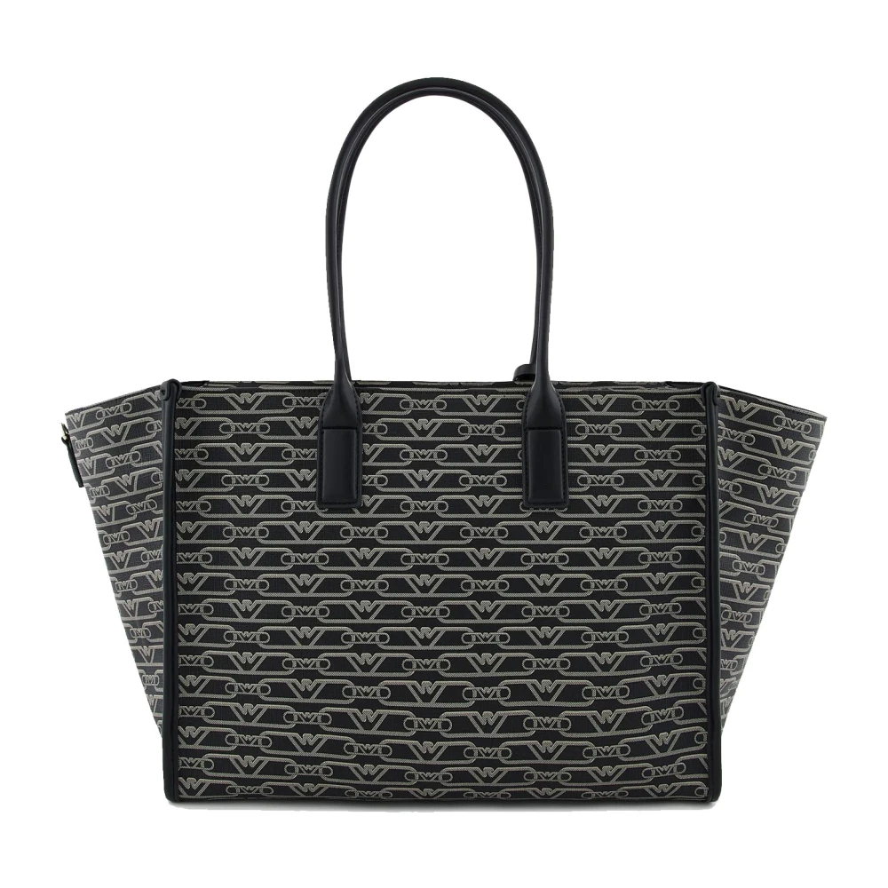 Emporio Armani Monogram Charm Schoudertas Black Dames