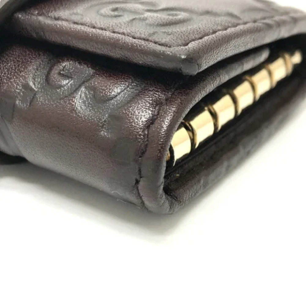Gucci Vintage Pre-owned Leather key-holders Brown Dames