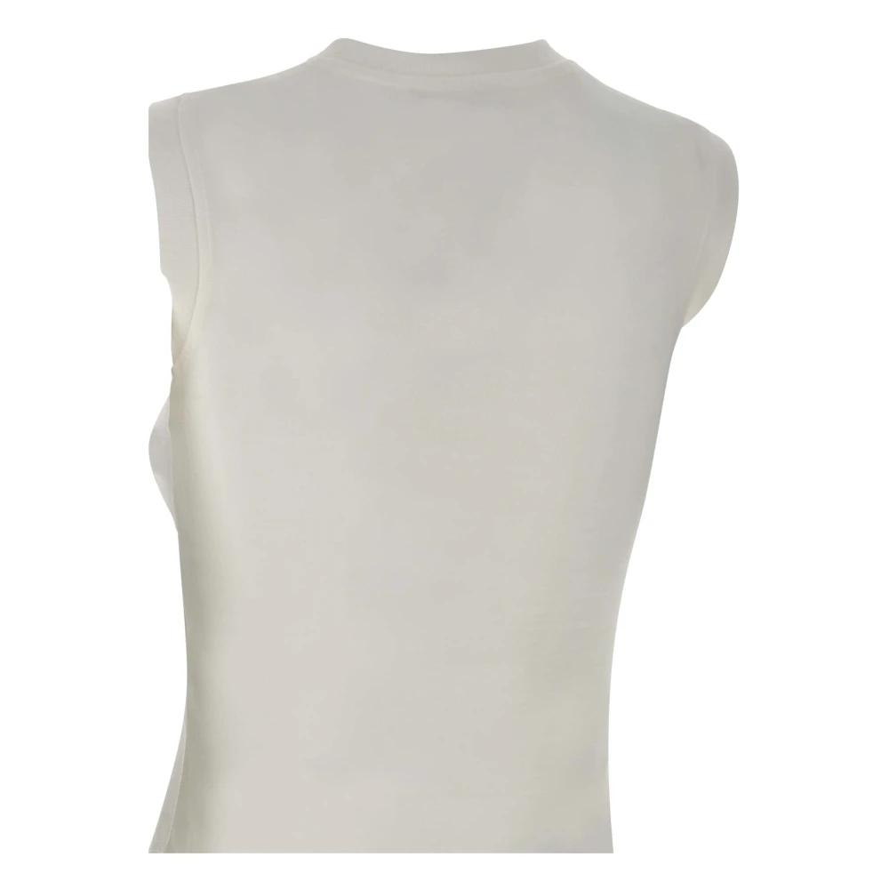 The Attico Witte Katoenen Tanktop Italië White Dames