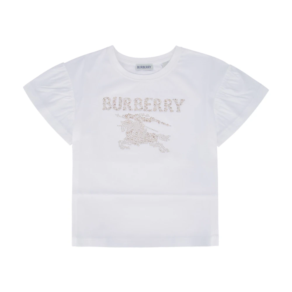 Burberry Unisex Kids White Kids Short Sleeve T-Shirts, 12 Y, Roxy Crystal T-Shirt