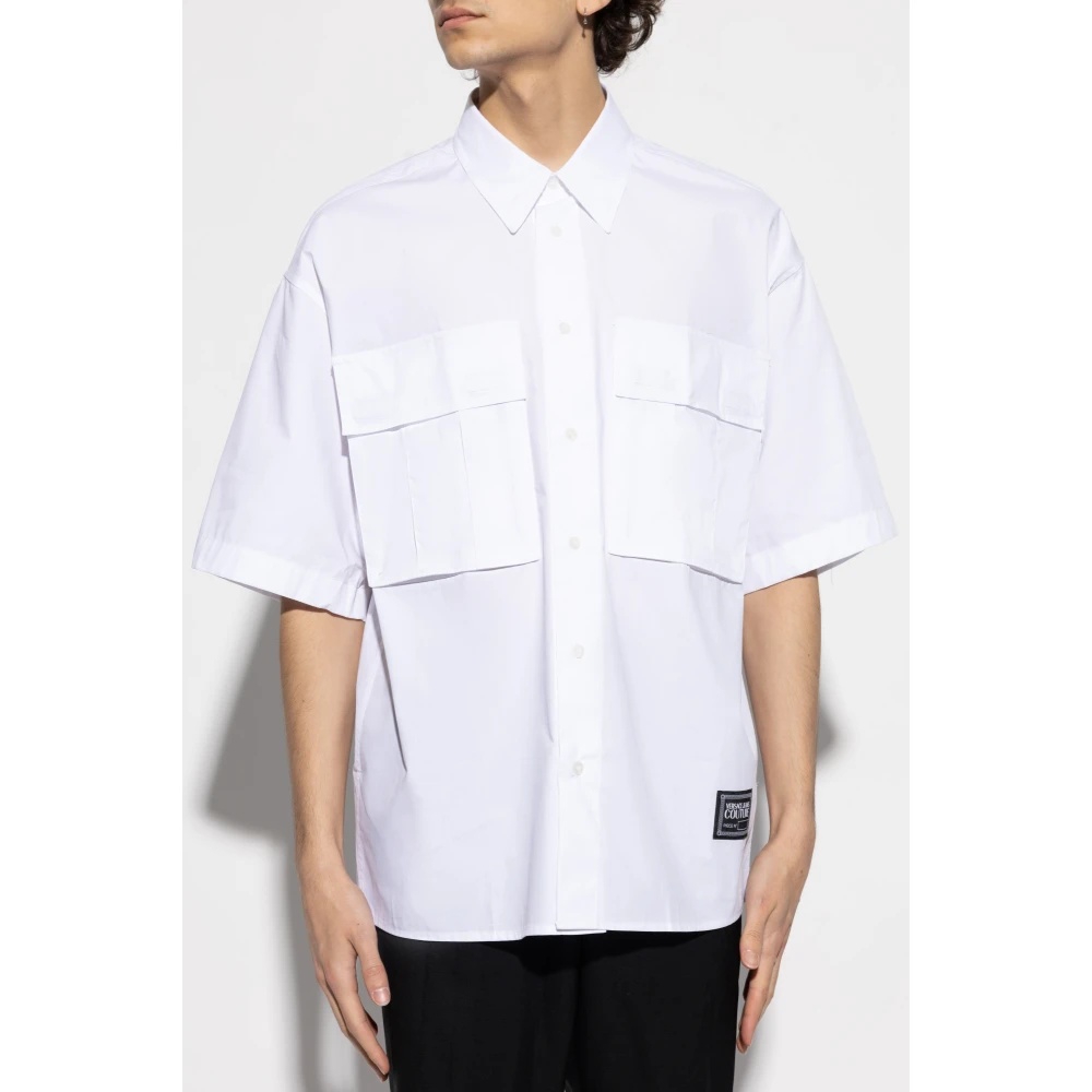 Versace Jeans Couture Overhemd met zakken White Heren