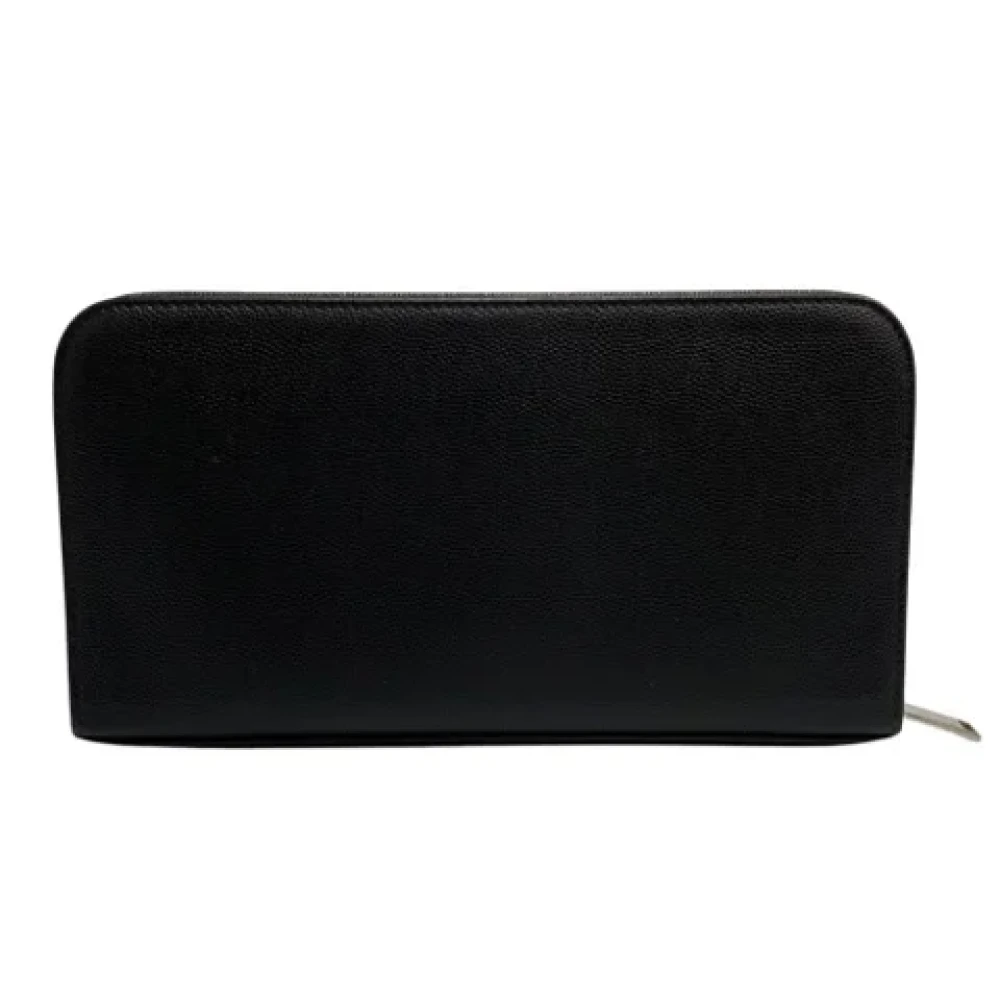 Saint Laurent Vintage Pre-owned Leather wallets Black Unisex