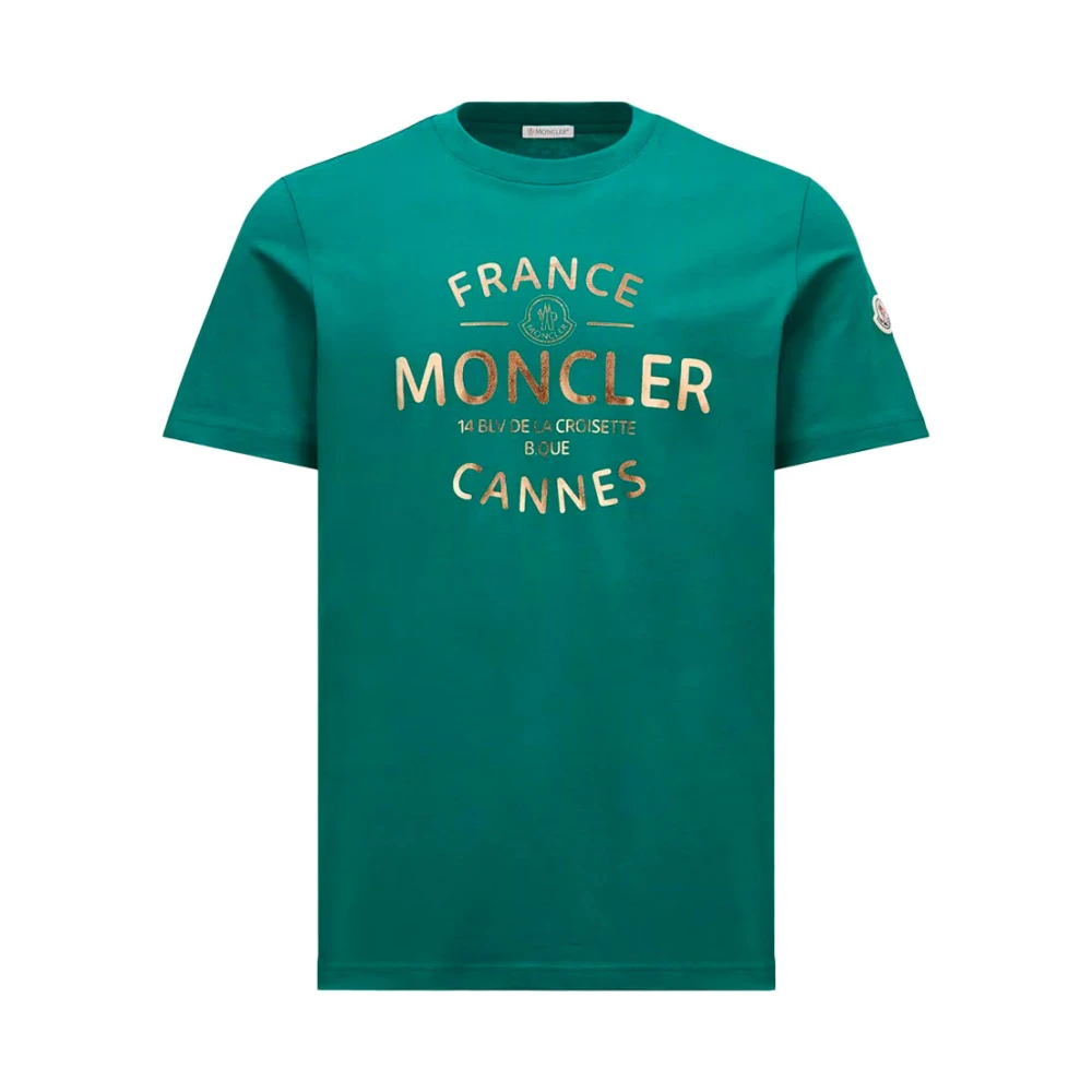 Moncler T-Shirts Green Heren