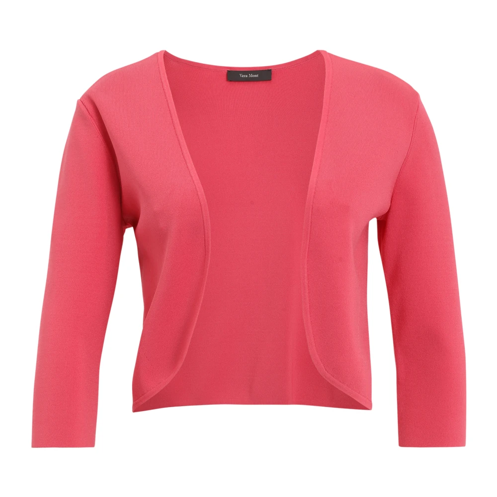Vera Mont Elegante Gebreide Bolero met Stijlvolle Details Pink Dames