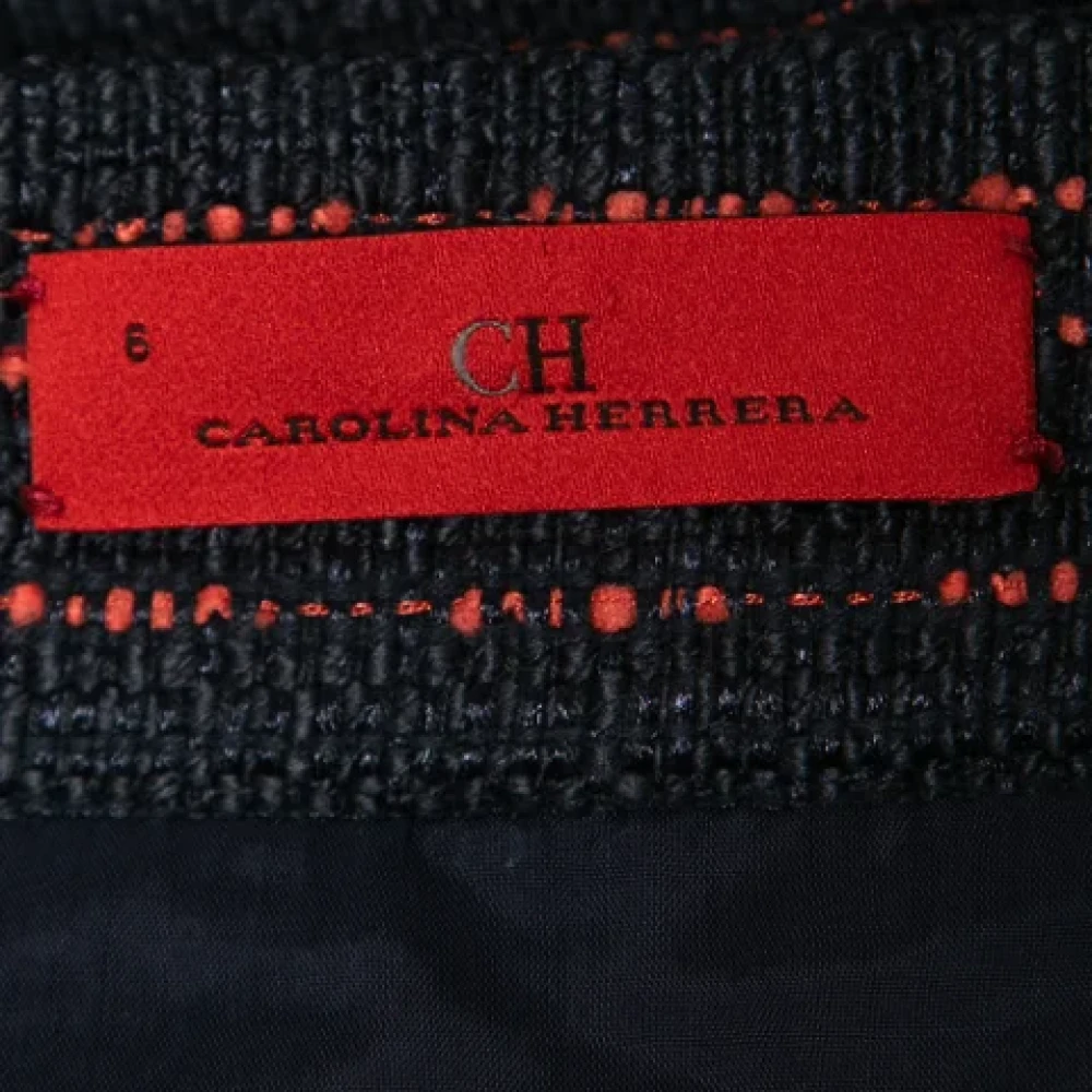 Carolina Herrera Pre-owned Fabric bottoms Blue Dames