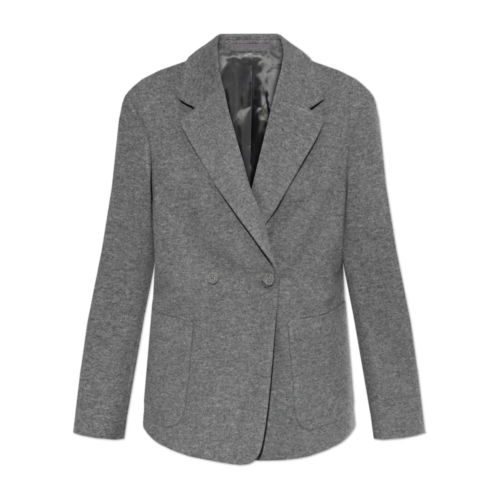 Officine Générale Double-breasted blazer Gray Dames