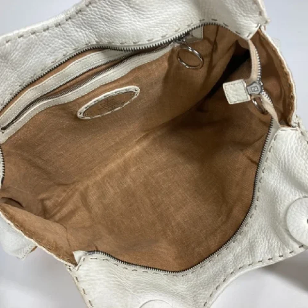 Fendi Vintage Pre-owned Fabric fendi-bags Beige Dames