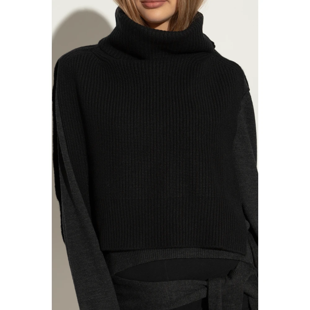 Yves Salomon Wollen snood Black Dames