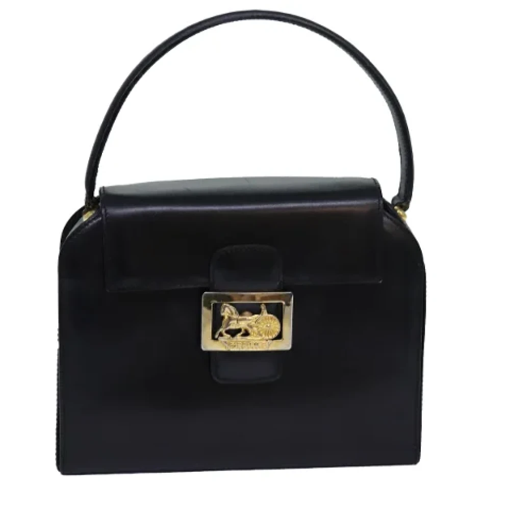 Celine Vintage Pre-owned Leather handbags Black Dames