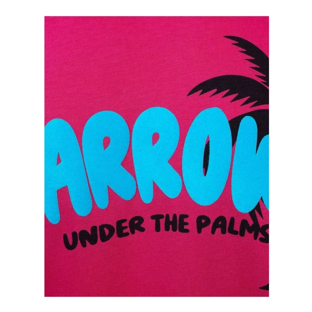 Barrow Katoenen Unisex T-shirt Pink Heren