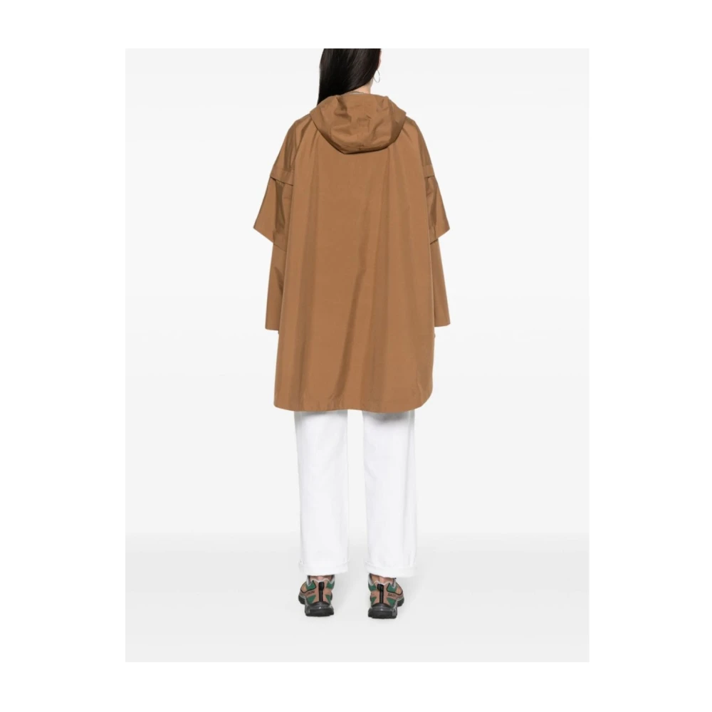 Herno Mantle Jacket Brown Dames