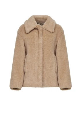 Tritone Cropped Teddy Coat