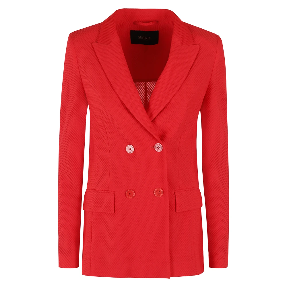 Seventy Technische Mesh Jas Red Dames