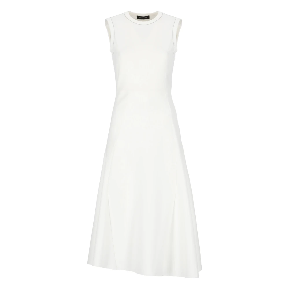 Fabiana Filippi Witte Jurk met Ronde Hals White Dames