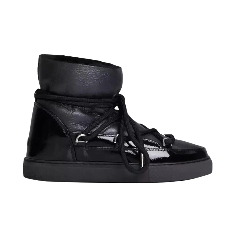 Inuikii Women's Black Gloss Snow Boots - Winter Boots - 4 Uk - Shoes