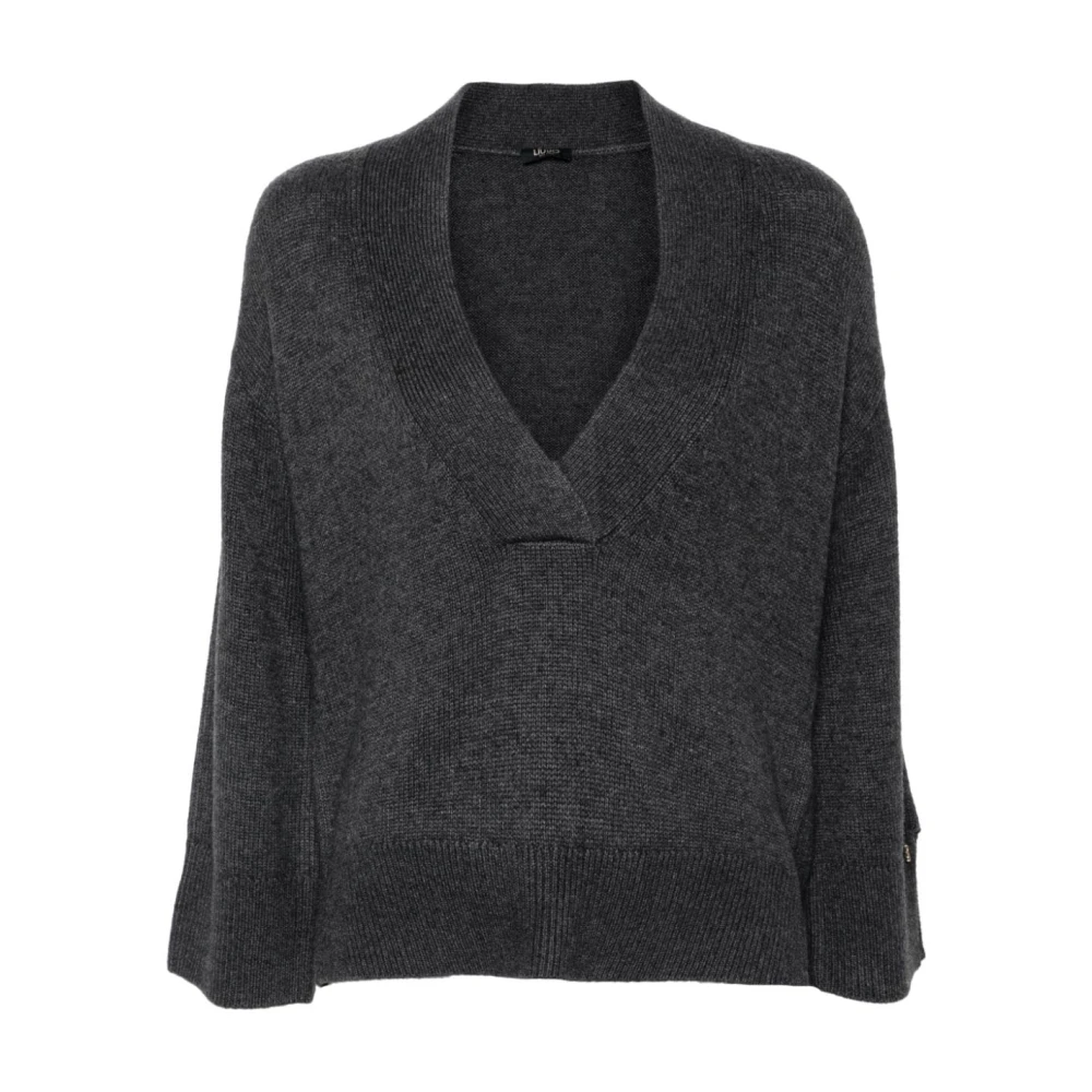 Liu Jo Grijze Wollen Trui Gray Dames