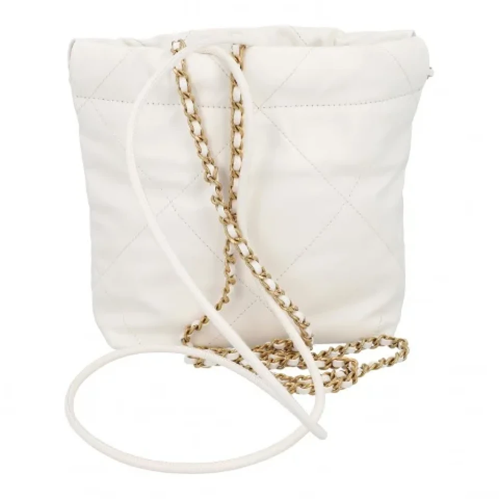 Chanel Vintage Pre-owned Leather chanel-bags White Dames