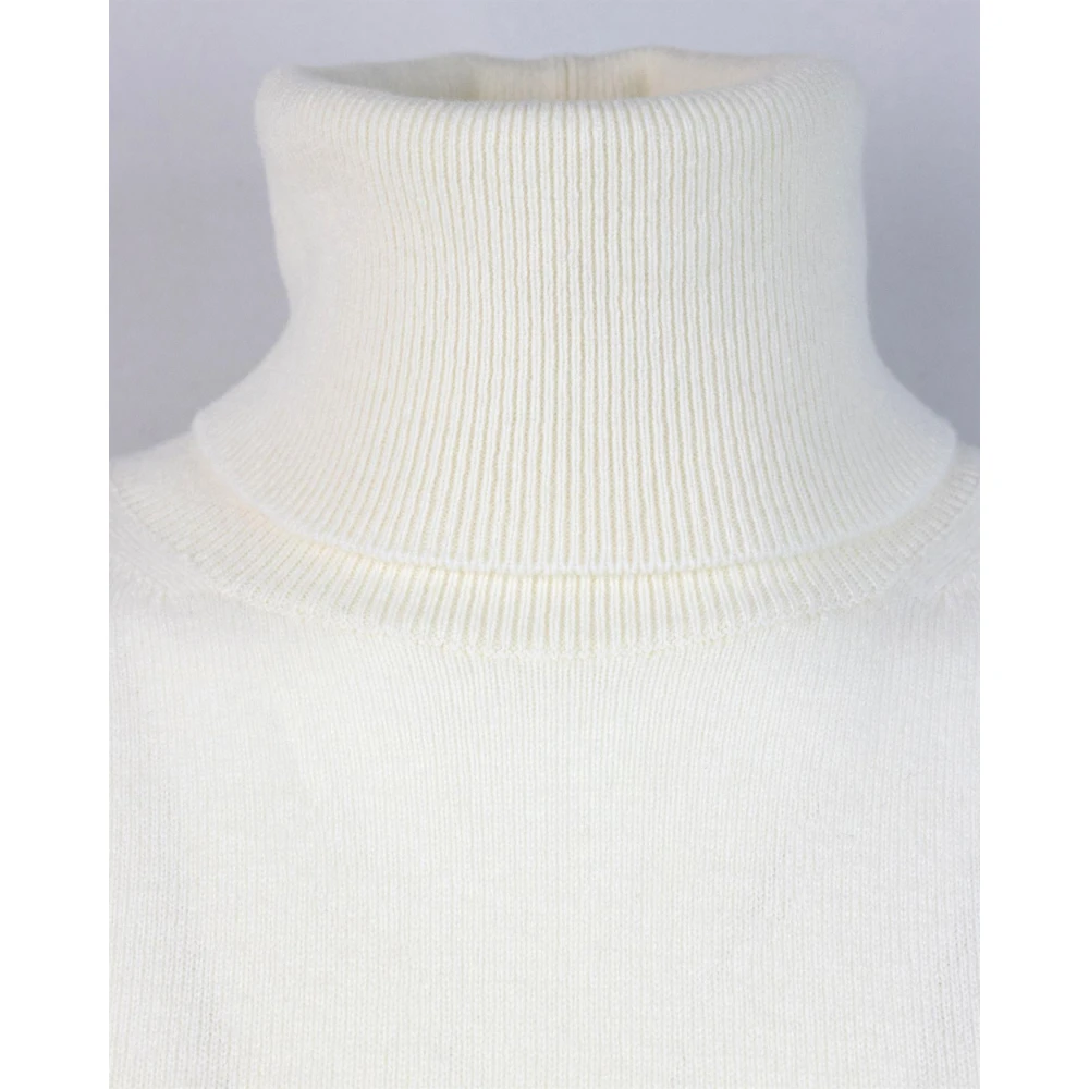 Max Mara Studio Witte Sweater Lana Cashmere Handwas White Dames